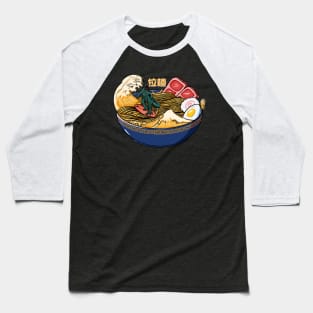 Ramen Godzilla Baseball T-Shirt